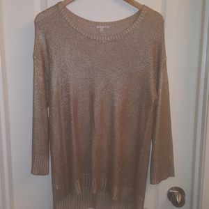 Gold metallic sweater